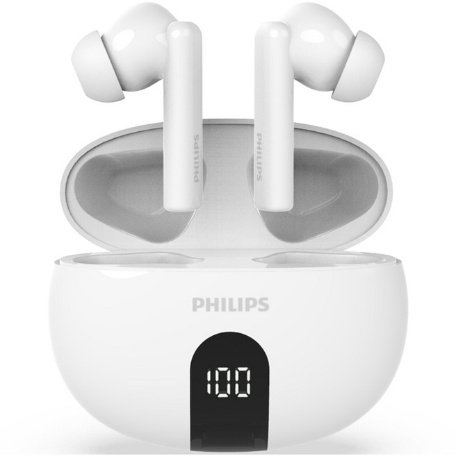 필립스 액티브 노이즈 캔슬링 ANC 블루투스 이어폰 TAT3559 화이트 20시간