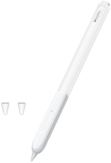 라이노핏 애플펜슬 프로 전용 시스루 투톤 케이스, 화이트, 1개