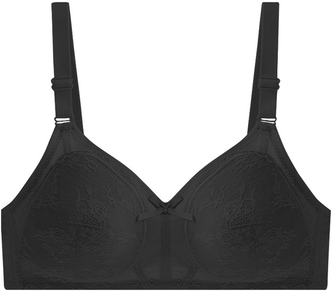 Beauty in Beauty 女性蕾絲大尺碼塑身無鋼圈全罩杯胸罩 D罩杯