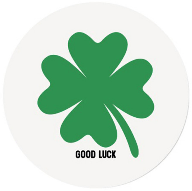 인디케이 굿럭 클로버 스티커, 혼합색상, 100개