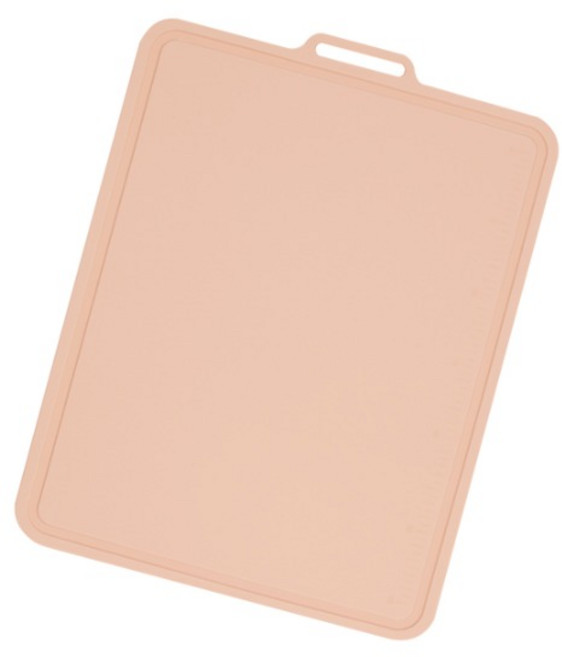 실리콘스토리 국내제조 항균 실리콘 플래티넘 양면 도마, 피치베이지, 1개
