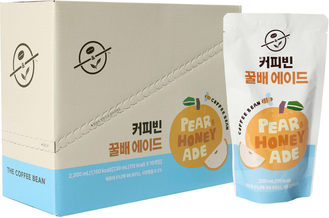 커피빈 꿀배 에이드 10p, 1개, 2.3L