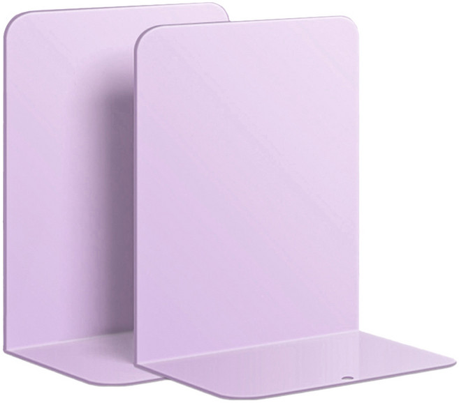 DONGA-PMS L자형 금속 북엔드 2p, 퍼플