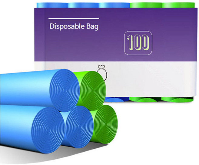 블루무역 실속형 주방 다용도 배접 쓰레기 비닐봉투 색상 랜덤발송 30L x 100p 세트, 1세트
