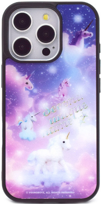 세컨드유니크네임 SUN CASE GRAPHIC UNICORN GLOSSY 휴대폰 케이스