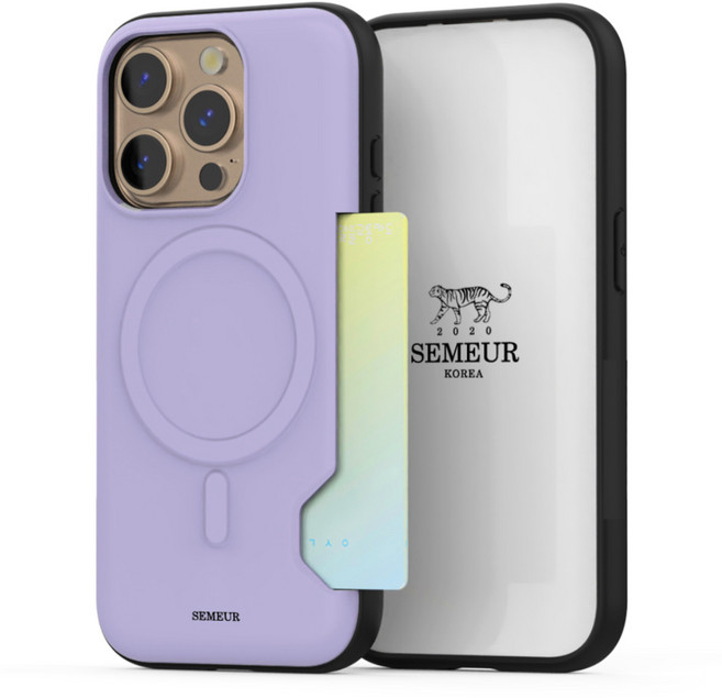 케이스퍼시픽 비비드글로우 맥세이프 카드 2장수납 휴대폰 케이스