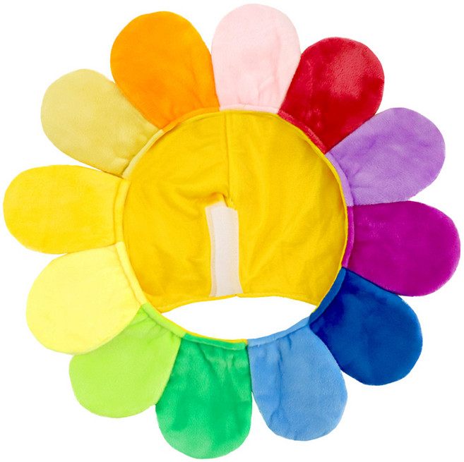 프리미엄 파티 무지개 꽃 모자, 혼합색상, 1개