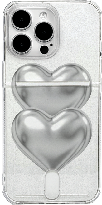 이루다 메탈 오브제 카드 수납 젤리 휴대폰 케이스