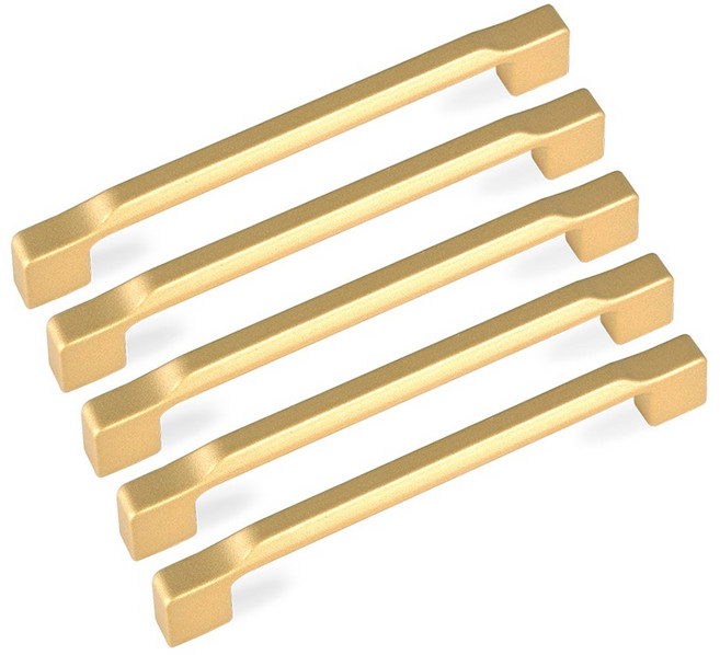 모네스페스 베벨 가구 손잡이 128mm, 골드, 5개