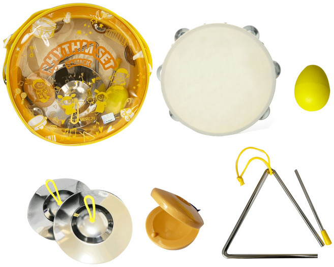 삼익악기 리듬악기세트 NSR-N/Y, 혼합색상, 1세트