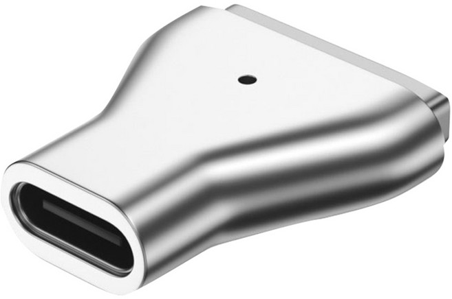 Hiyori 喜悠力 Type C-MagSafe 2 5A/20V PD 誘騙磁吸充電轉接頭, 銀色, 1個