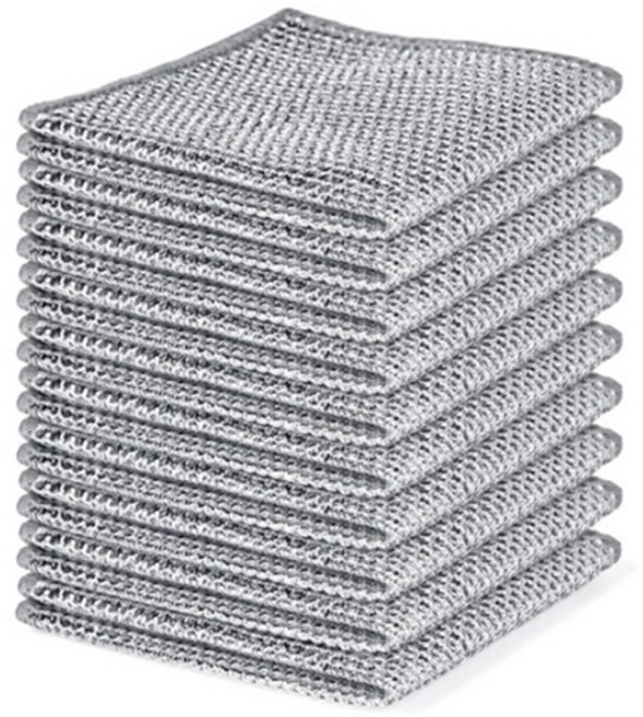 블루무역 노스크래치 무흠집 2겹 은사 수세미, 10개, 1세트