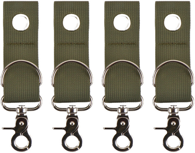 브리즈문 캠핑 폴대 D링 타프 고리, 올리브 그린