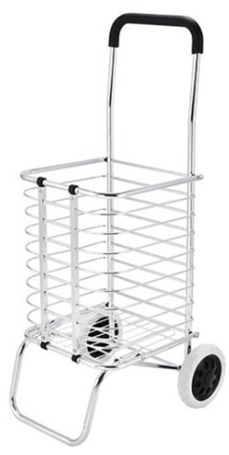 지인이 가벼운 접이식 쇼핑카트, 실버, 1개
