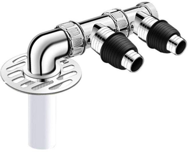 더자카 세탁기 하수구 배수 트랩 2구, 1개