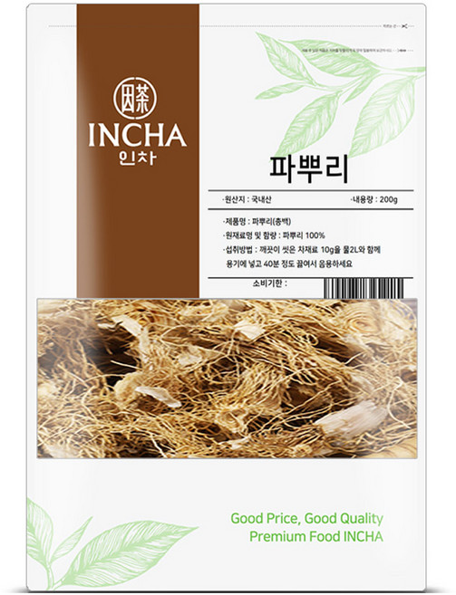 인차 파뿌리 차, 200g, 1개