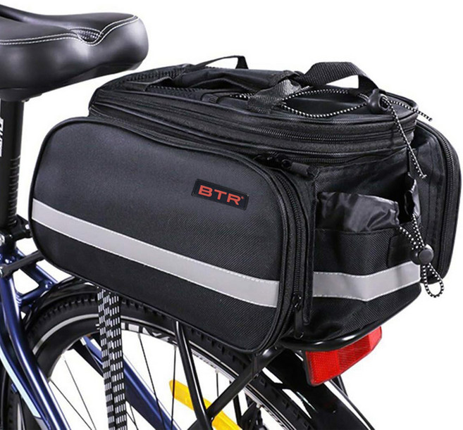 BTR 짐받이 가방 투어백 CB-7000, 블랙, 1개