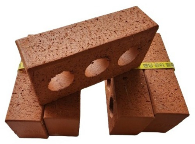 위드블럭 황토벽돌 190 x 90 x 57 mm, 토석 적황토, 5개