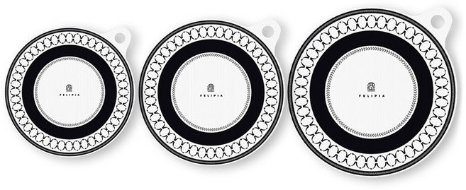 페리피아 메종 실리콘 내열 유리섬유 인덕션 매트 3종 세트, 화이트, 1세트