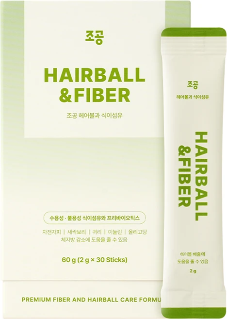 조공 반려동물 식이섬유 영양제, 60g, 헤어볼, 1개 - 쿠팡