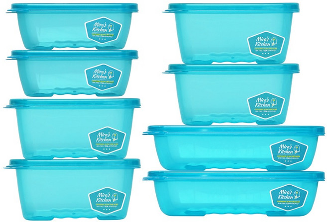 미라네주방 미라클통 밀폐용기 세트, 1세트, 미라네 4호 세트