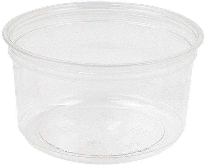 아이엔피 SK 투명 원형 델리케이스 바디 11.7 x 9 x 6 cm, 1개, 25개입