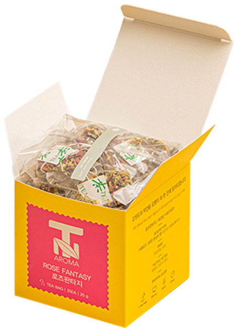 티앤라이프 릴랙션 티 블렌딩 허브차 로즈판타지 ROSE FANTASY, 1g, 1개, 25개입