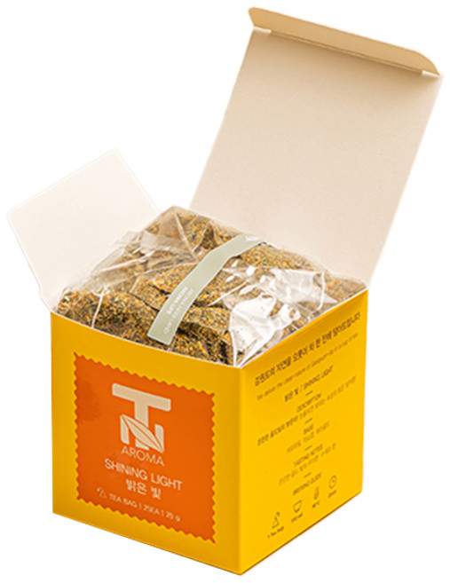 티앤라이프 릴랙션 티 블렌딩 허브차 밝은 빛 SHINING LIGHT, 1g, 1개, 25개입
