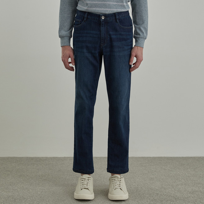 인디안 남성용 슬림핏 허리밴딩 데님 바지 MIUDL5S1471