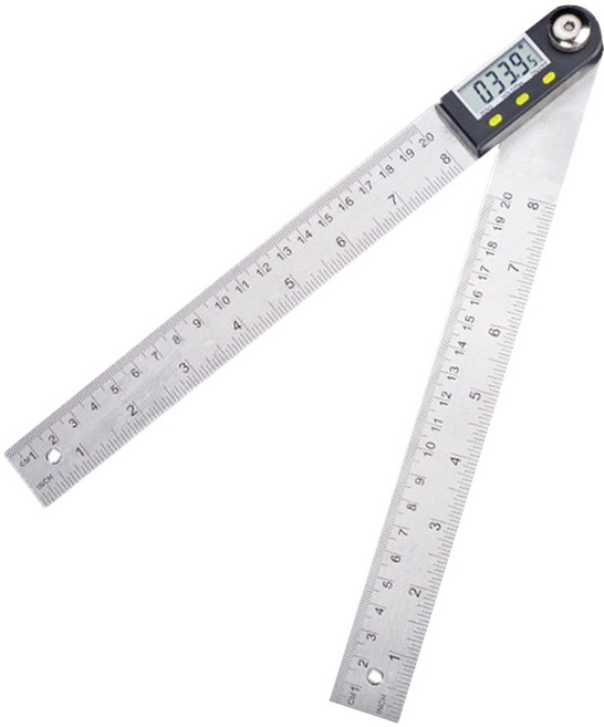 DAHN 達恩 不鏽鋼液晶螢幕角度尺 角度測量儀 電子量角器 200mm, 1個