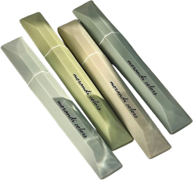 일상속반짝 그라데이션 형광펜 4종 세트, 그린 브리즈, 1세트