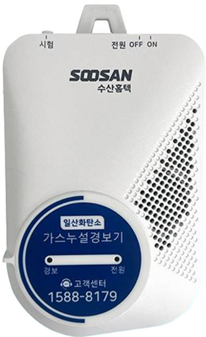 수산홈텍 일산화탄소 경보기 COB-480S, 1개, 화이트