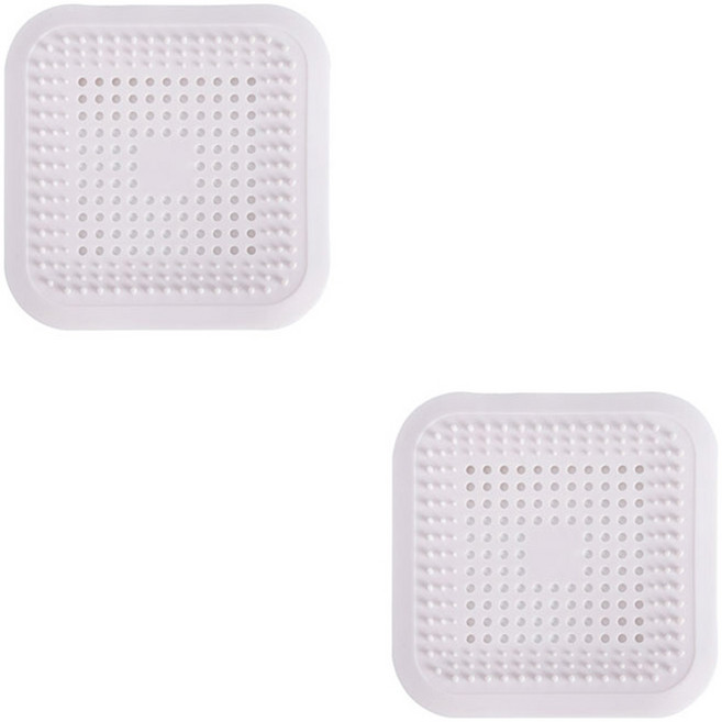 더자카 실리콘 배수구 덮개 마개 2p, 화이트