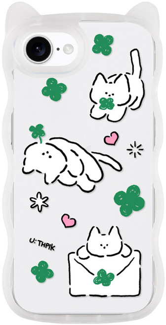 유스픽 디자인 고양이귀 캣웨이브 휴대폰 케이스