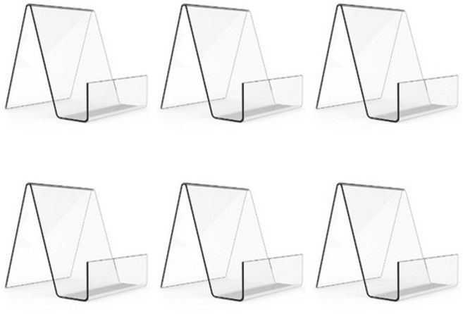 테일스타 아크릴 책꽂이 스탠드 지지형 6p, 투명