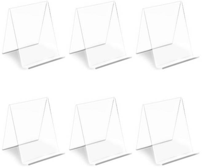 테일스타 아크릴 책꽂이 스탠드 오픈형 6p, 투명