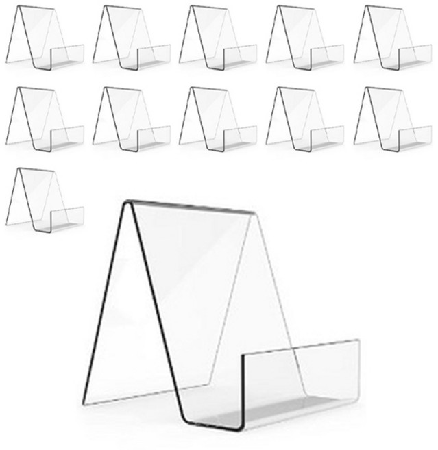 테일스타 아크릴 책꽂이 스탠드 지지형 12p, 투명