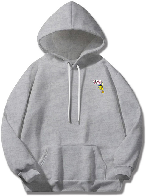 일루소 루니툰 로고 트위티 특양면 후드티