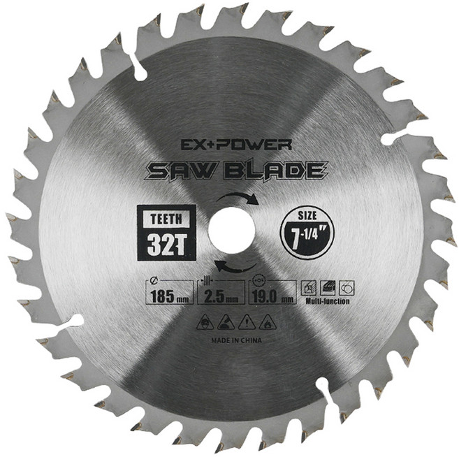 이엑스파워 원형톱날 팁쏘 판넬용 185mm EXC-07032, 1개