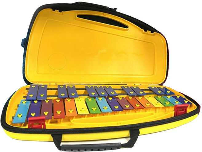 samick 高級EVA盒 鐘琴 EVA泡棉鐵琴 NSX-E27, 27鍵, 1個, 黃色