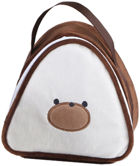 타미나요 다양한 삼각 보냉가방, 브라운, 1개