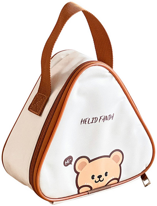 헬리드판다 귀여운 소형 보냉 삼각백, 베어, 1개