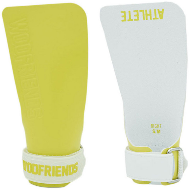 와드프렌즈 남성용 애슬릿 PRO 크로스핏 그립 헬스장갑 양손착용, 라임, 1세트