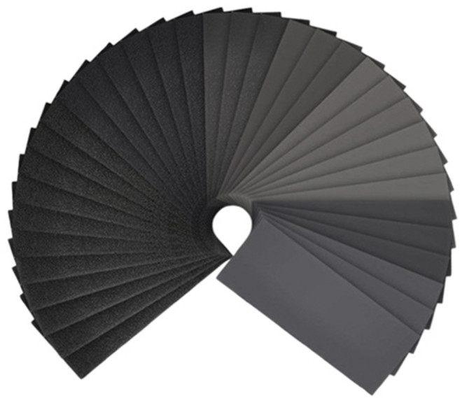 OON 대용량 재단 종이사포 400~3000방 9종 x 4p 세트, 1세트