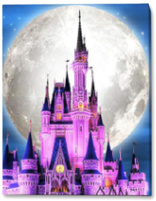 루아즈 보석십자수 DIY 키트 대형, 07 캐슬 오브 나이트, 1세트