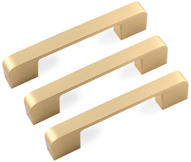 모네스페스 가구손잡이 엣지라운드 96mm, 골드, 3개