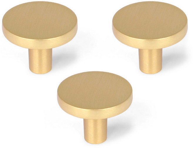 모네스페스 가구손잡이 써클 1구 33 x 27 mm, 골드, 3개