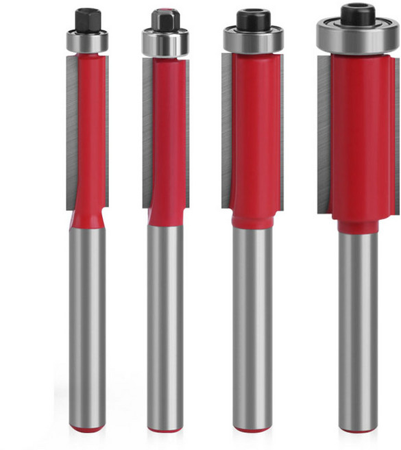 木工修邊機刀頭4件組, 1套