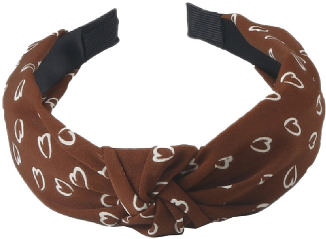 디멜디 레트로 하트 스카프 헤어밴드