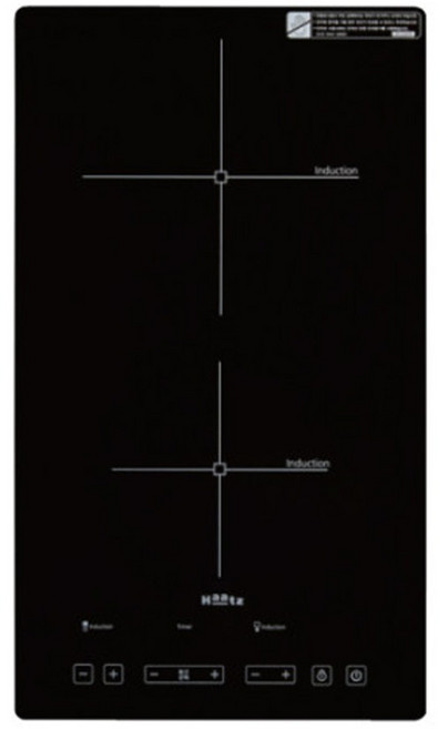 Haatz 인덕션 2구 방문설치, IH-232S, 빌트인